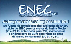 Mudana na data da realizao do ENEC 2011